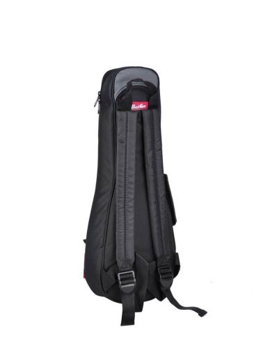UKS-25-BG Boston Super Packer gig bag for ukulele, 25 mm. padding, black and grey, multiple pockets, soprano shape