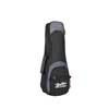 UKS-25-BG Boston Super Packer gig bag for ukulele, 25 mm. padding, black and grey, multiple pockets, soprano shape