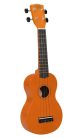 UKS-30-OR Korala  soprano ukulele, wood, with guitar machine heads and bag, orange