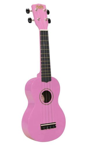 UKS-30-PK Korala  soprano ukulele, wood, with guitar machine heads and bag, pink