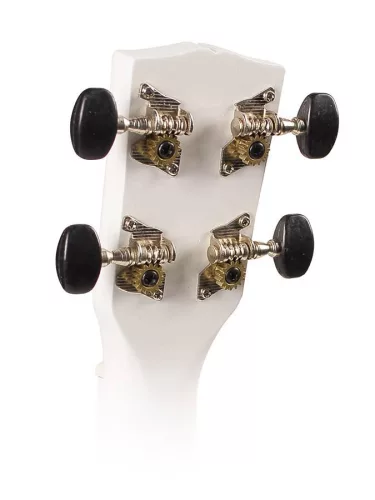 UKS-30-WH Korala  soprano ukulele, wood, with guitar machine heads and bag, white