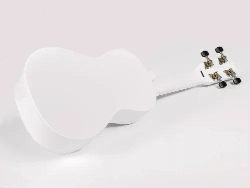 UKS-30-WH Korala  soprano ukulele, wood, with guitar machine heads and bag, white