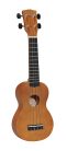 UKS-32 Korala  soprano ukulele, with guitar machine heads, brown brown