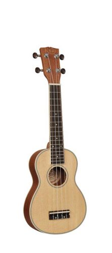 UKS-450 Korala Performer Series soprano ukulele, solid spruce top, guitar machine heads