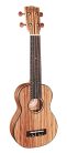 UKS-510 Korala Performer Series soprano ukulele, all zebrano, open guitar machine heads