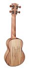 UKS-850 Korala Performer Series soprano ukulele, solid spruce top, spalted maple back and sides, open guitar machine heads