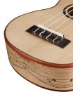 UKS-850 Korala Performer Series soprano ukulele, solid spruce top, spalted maple back and sides, open guitar machine heads