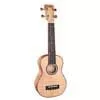 UKS-850 Korala Performer Series soprano ukulele, solid spruce top, spalted maple back and sides, open guitar machine heads