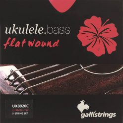  UXB-920C Galli  string set for ukulele bass, flatwound chrome steel on synthetic core, 5-string