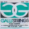 V-024 Galli Folk Guitar D-4 string acoustic, 028, silverplated wound on silk and steel, ball-end