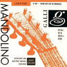 V-039 Galli  string set mandolin, nickel wound light, 010-014-023-032