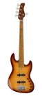 V10+ S5/TS Sire Basses V10 Series Marcus Miller swamp ash with flamed maple top, 5-string bass guitar, tobacco sunburst, incl gigbag