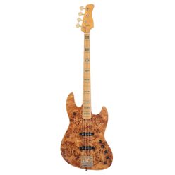   V10 4/NTS Sire Basses V10 Series Marcus Miller swamp ash + poplar burl 4-string active bass guitar, natural satin, incl. gigbag