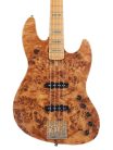 V10 4/NTS Sire Basses V10 Series Marcus Miller swamp ash + poplar burl 4-string active bass guitar, natural satin, incl. gigbag