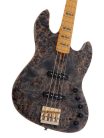 V10 4/TBKS Sire Basses V10 Series Marcus Miller swamp ash + poplar burl 4-string active bass guitar, transparent black satin, incl. gigbag