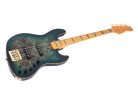 V10 4/TGRS Sire Basses V10 Series Marcus Miller swamp ash + poplar burl 4-string active bass guitar, transparent green satin, incl. gigbag