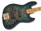 V10 4/TGRS Sire Basses V10 Series Marcus Miller swamp ash + poplar burl 4-string active bass guitar, transparent green satin, incl. gigbag