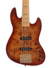 V10 5/NTS Sire Basses V10 Series Marcus Miller swamp ash + poplar burl 5-string active bass guitar, natural satin, incl. gigbag