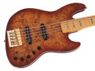 V10 5/NTS Sire Basses V10 Series Marcus Miller swamp ash + poplar burl 5-string active bass guitar, natural satin, incl. gigbag