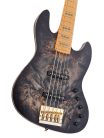 V10 5/TBKS Sire Basses V10 Series Marcus Miller swamp ash + poplar burl 5-string active bass guitar, transparent black satin, incl. gigbag