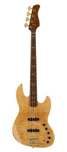 V10 DX4/NT Sire Basses V10 Series Marcus Miller swamp ash + flamed maple 4-string active bass guitar natural, with hardcase