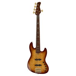   V10 DX5/TS Sire Basses V10 Series Marcus Miller swamp ash + flamed maple 5-string active bass guitar tobacco sunburst, with hardcase