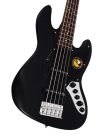 V3+ 5/BKS Sire Basses V3 2nd Gen Series Marcus Miller 5-string active bass guitar satin black