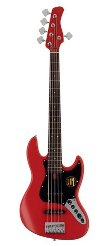 V3+ 5/RS Sire Basses V3 2nd Gen Series Marcus Miller 5-string active bass guitar satin red