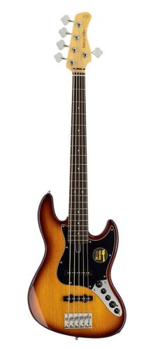 V3+ 5/TS Sire Basses V3 2nd Gen Series Marcus Miller 5-string active bass guitar tobacco sunburst