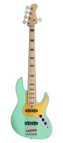 V5.24 A5/MLG Sire Basses V5 Series Marcus Miller alder 24 fret 5-string passive bass guitar tobacco mild green