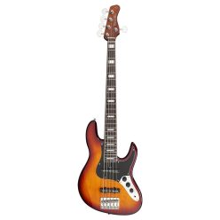   V5.24 A5/TS Sire Basses V5 Series Marcus Miller alder 24 fret 5-string passive bass guitar tobacco sunburst