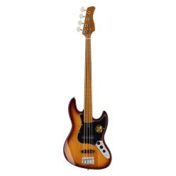   V5 A4F/TS Sire Basses V5 Series Marcus Miller fretless alder 4-string passive bass guitar tobacco sunburst