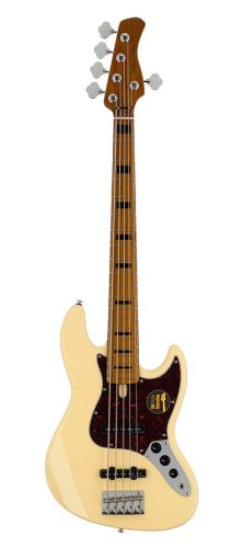 V5 A5/VWH Sire Basses V5 Series Marcus Miller alder 5-string passive bass guitar vintage white