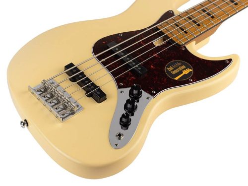 V5 A5/VWH Sire Basses V5 Series Marcus Miller alder 5-string passive bass guitar vintage white