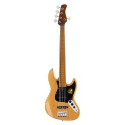   V5 A5F/NT Sire Basses V5 Series Marcus Miller fretless alder 5-string passive bass guitar natural