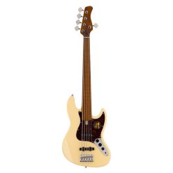   V5 A5F/VWH Sire Basses V5 Series Marcus Miller fretless alder 5-string passive bass guitar vintage white