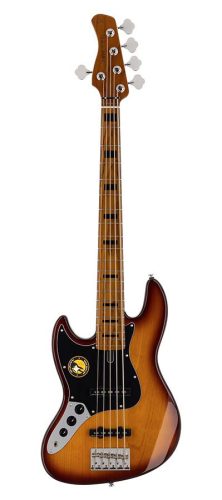 V5 A5L/TS Sire Basses V5 Series Marcus Miller lefty alder 5-string passive bass guitar tobacco sunburst