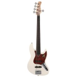   V7+ A5F/AWH Sire Basses V7 2nd Gen Series Marcus Miller fretless alder 5-string active bass guitar antique white