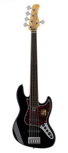 V7+ A5F/BK Sire Basses V7 2nd Gen Series Marcus Miller fretless alder 5-string active bass guitar black