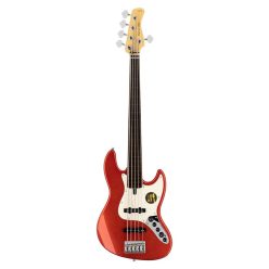   V7+ A5F/BMR Sire Basses V7 2nd Gen Series Marcus Miller fretless alder 5-string active bass guitar bright metallic red
