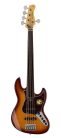 V7+ A5F/TS Sire Basses V7 2nd Gen Series Marcus Miller fretless alder 5-string active bass guitar tobacco sunburst