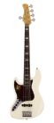 V7+ A5L/AWH Sire Basses V7 2nd Gen Series Marcus Miller lefty alder 5-string active bass guitar antique white