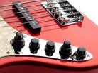 V7+ S5L/BMR Sire Basses V7 2nd Gen Series Marcus Miller lefty swamp ash 5-string active bass guitar bright metallic red