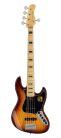 V7V+ S5/TS Sire Basses V7 V 2nd Gen Series Marcus Miller swamp ash 5-string active bass guitar tobacco sunburst