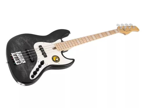V7 SR4/TBKS Sire Basses V7 Series Marcus Miller swamp ash reissue 4-string active bass guitar, transparent black satin