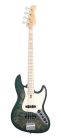 V7 SR4/TGRS Sire Basses V7 Series Marcus Miller swamp ash reissue 4-string active bass guitar, transparent green satin