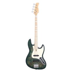   V7 SR4/TGRS Sire Basses V7 Series Marcus Miller swamp ash reissue 4-string active bass guitar, transparent green satin