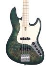 V7 SR4/TGRS Sire Basses V7 Series Marcus Miller swamp ash reissue 4-string active bass guitar, transparent green satin