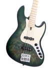 V7 SR4/TGRS Sire Basses V7 Series Marcus Miller swamp ash reissue 4-string active bass guitar, transparent green satin