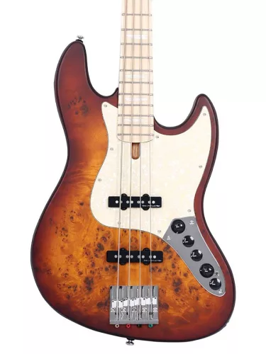 V7 SR4/TSS Sire Basses V7 Series Marcus Miller swamp ash reissue 4-string active bass guitar, tobacco sunburst satin